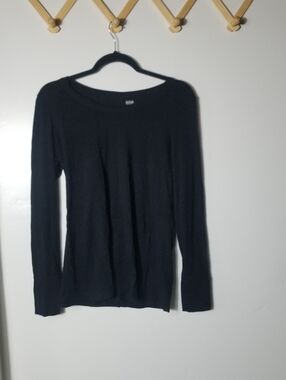 ANA WOMEN'S BLACK LONG SLEEVE BLOUSE SIZE MEDIUM